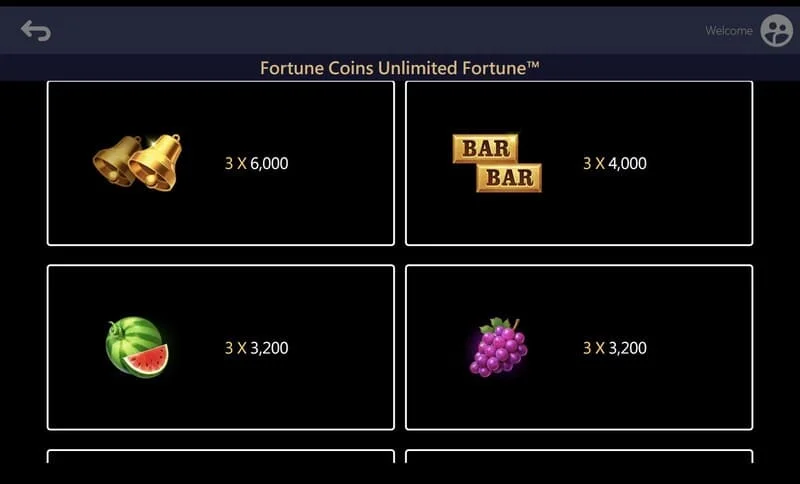 Fortune Coins Unlimited Fortune - udvidet felt 3x5 med møntindsamling